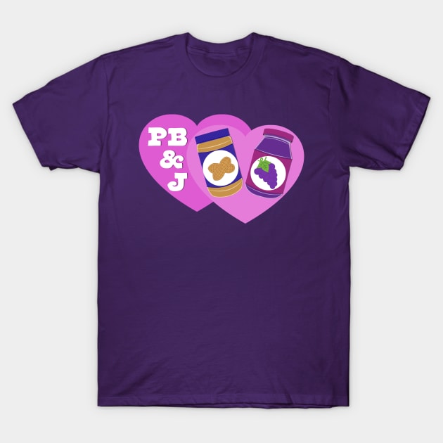 Peanut Butter and Jelly Day - PB & J Love T-Shirt by skauff